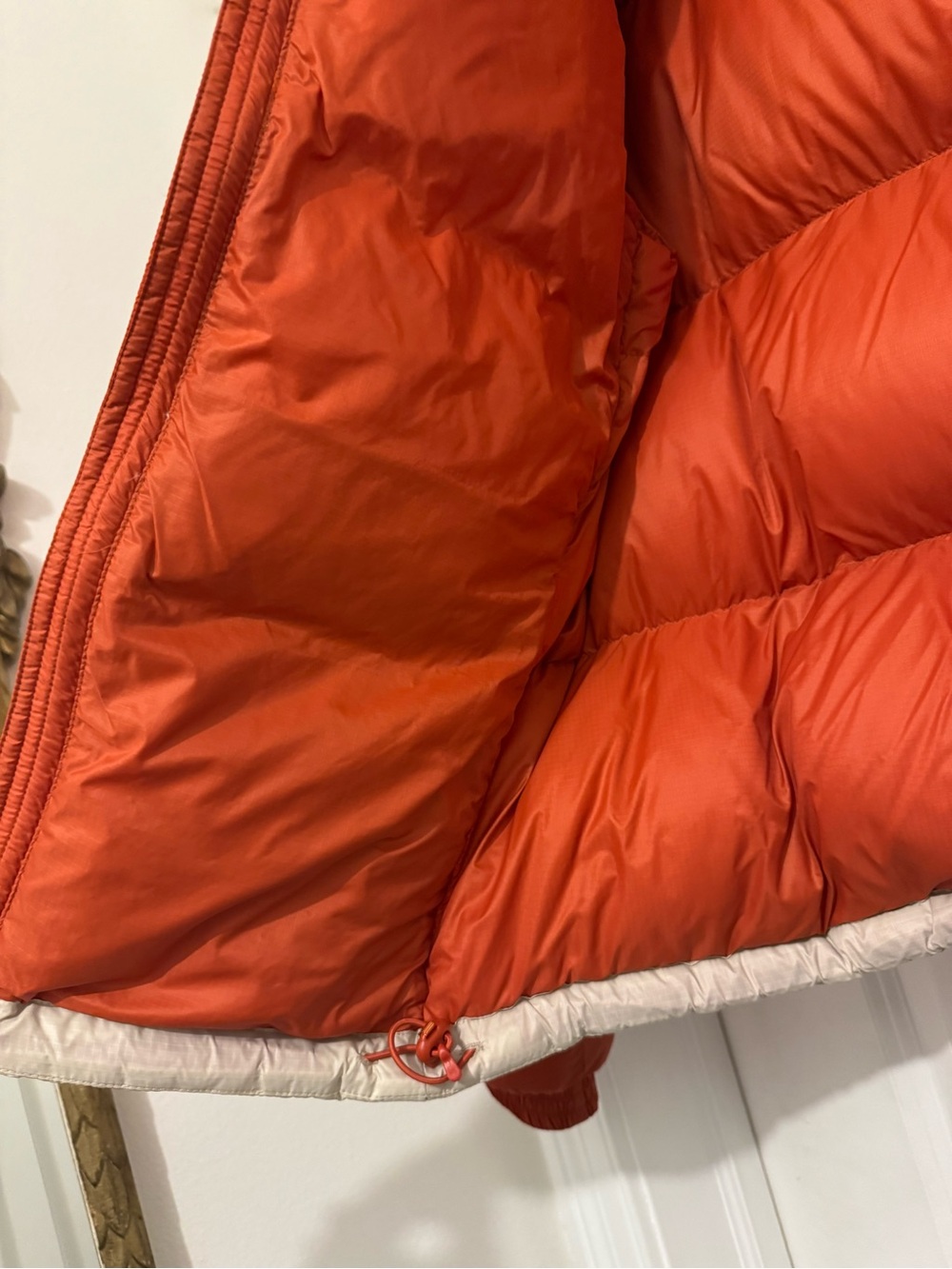 cotopaxi Colorblock Puffer Jacket in Rust, Lavender & Cream - Picture 7 of 9